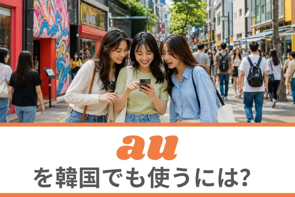 auを韓国でも使うには？海外ローミングについて徹底解説