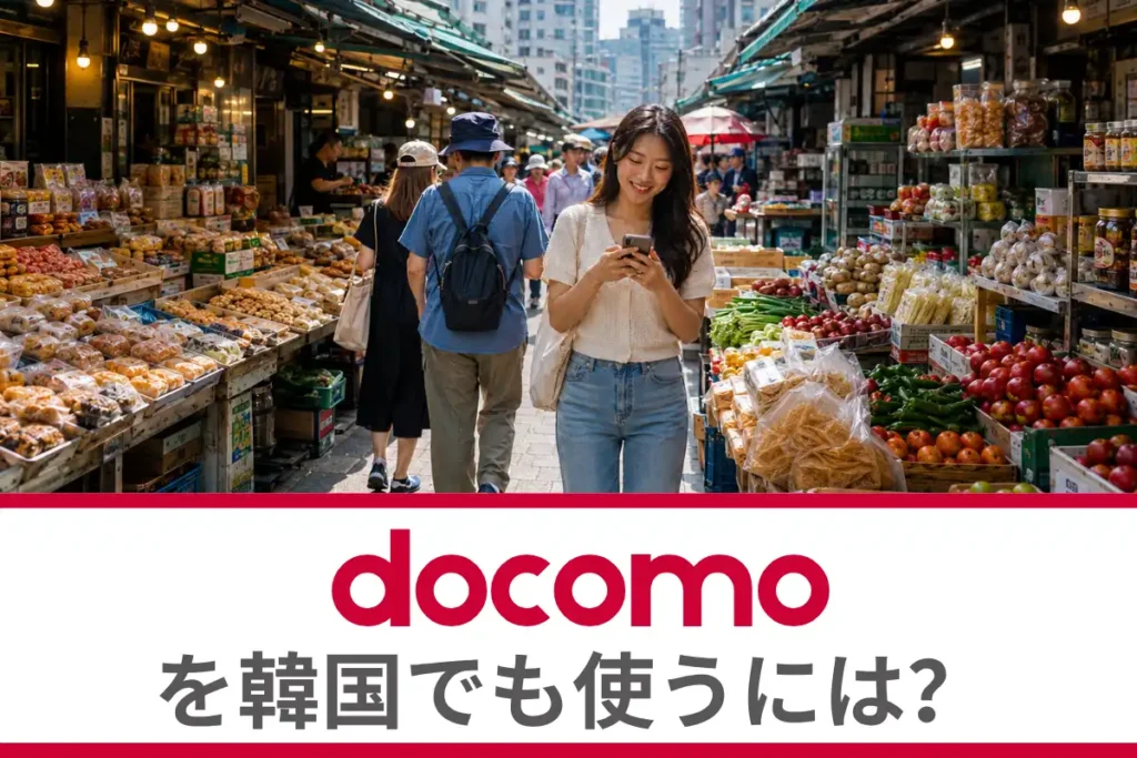 ドコモを韓国でも使うには？海外ローミングについて徹底解説