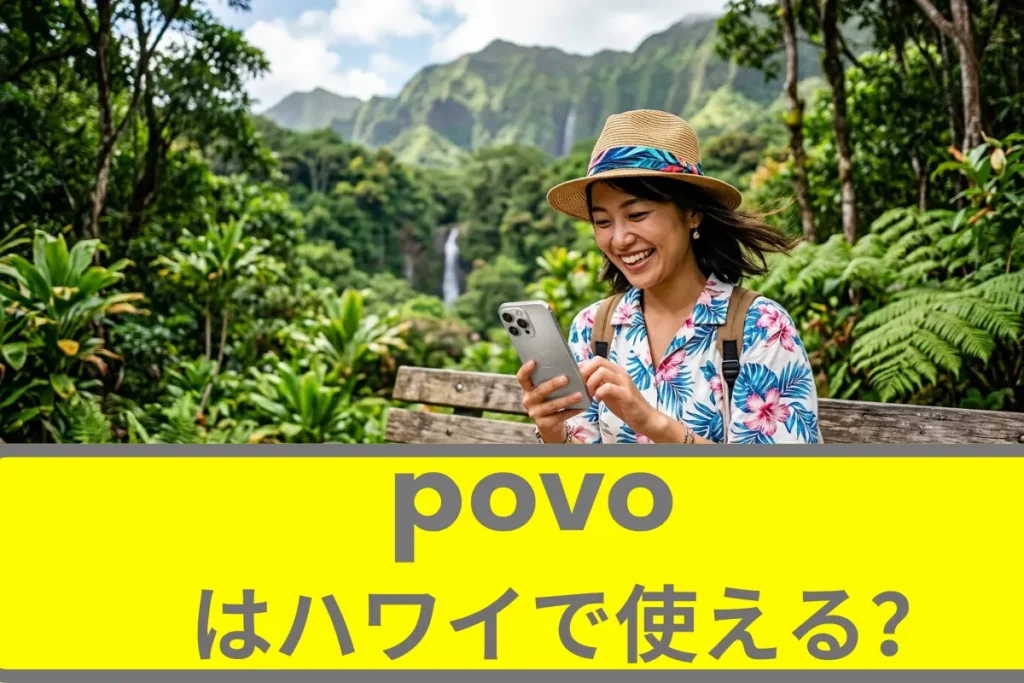 povoはハワイでも使える？povoの海外ローミングについて徹底解説